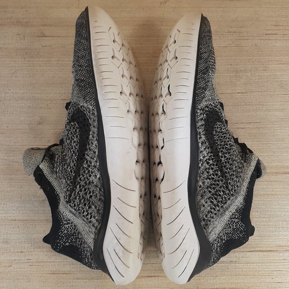 Nike Free Run Flyknit 2019 Men's Running Shoes Size 11.5 Grey 942838-101 - Picture 9 of 15